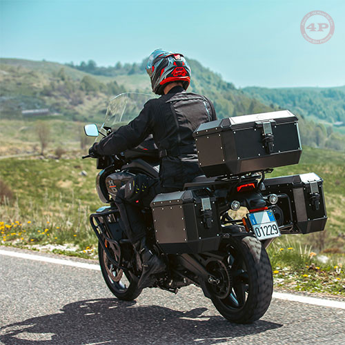 Thùng sau GIVI 56 Lit Bằng Nhôm Trekker Alaska ALA56B - Phượt 4P - Ảnh 5