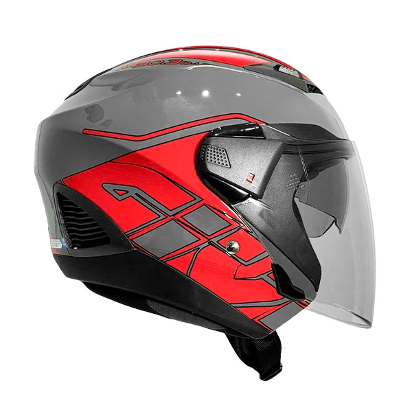 M30.3 | Nón bảo hiểm M30.3 GREY RED - Phượt 4P