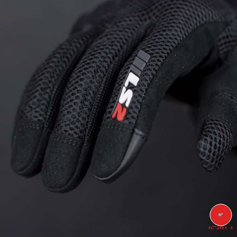 logo LS2 được in 3d nổi trên găng tay nổi bật, tạo điểm nhấn