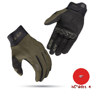 LS2-GLOVES-Hiker Green