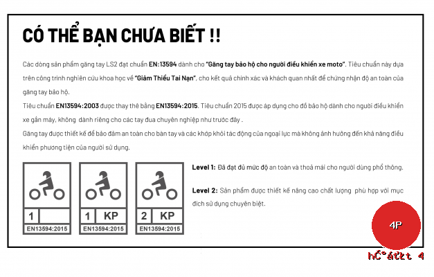 thông tin tiêu chuẩn găng tay dart man