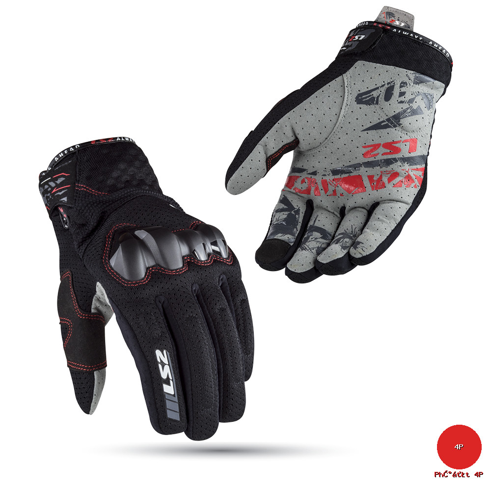 LS2 - Găng Tay Bảo Hộ Xe Máy LS2 Chaki Man - Phượt 4P - Sản phẩm