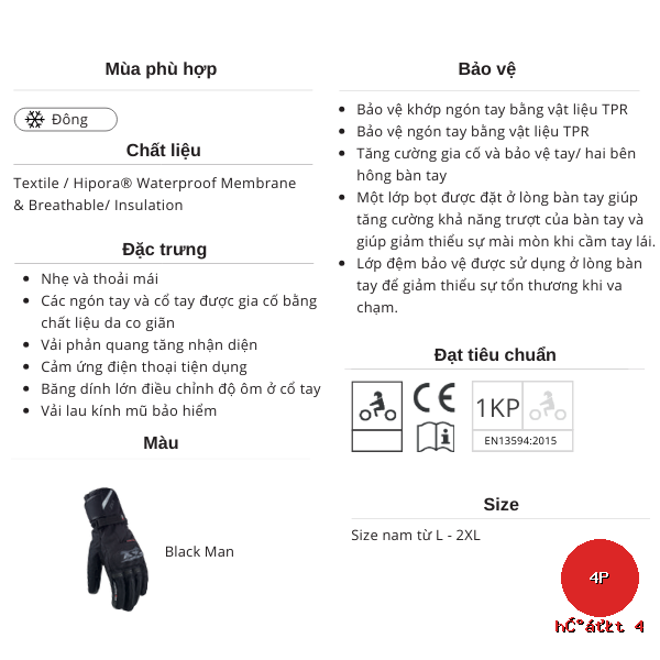 gang tay ls2 snow man