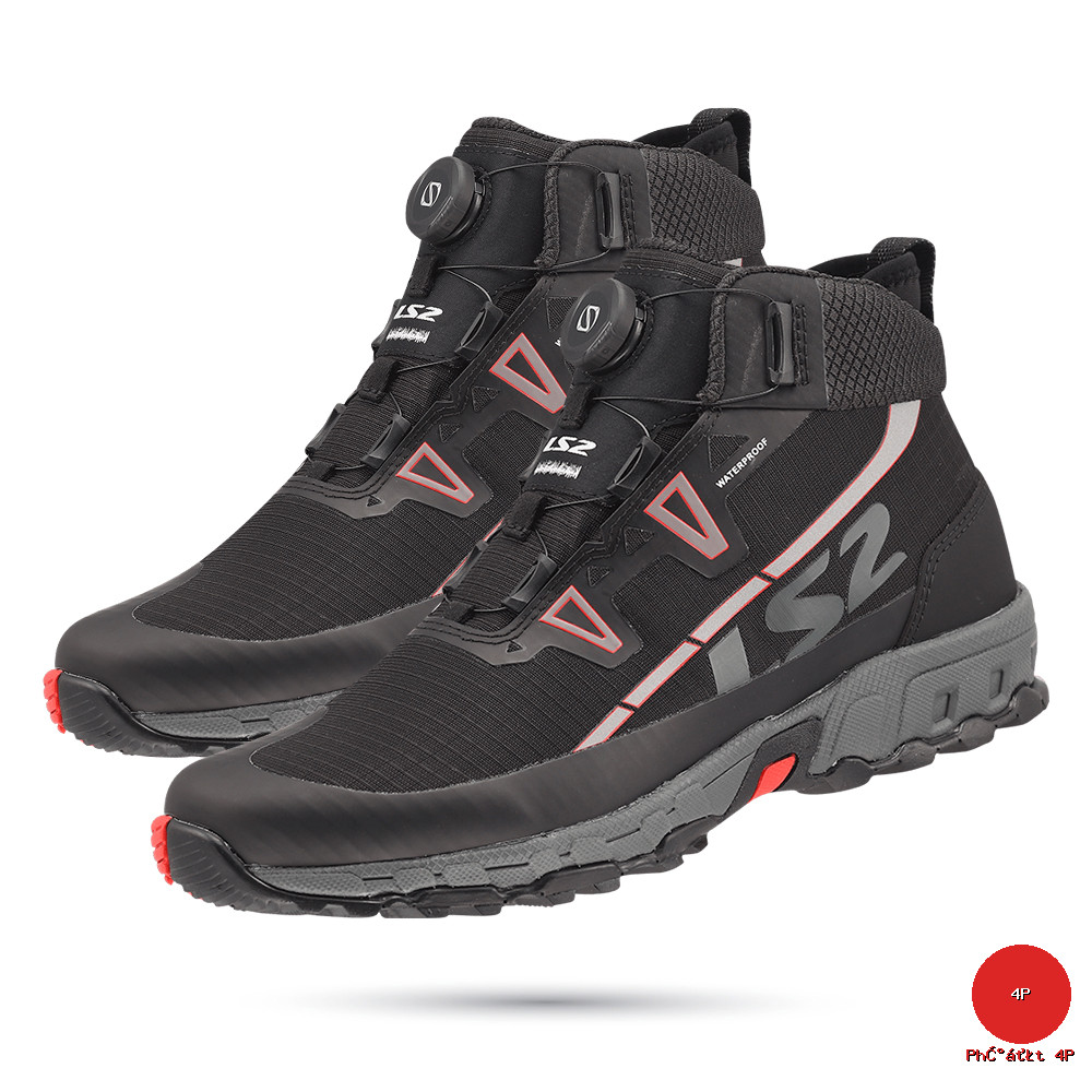 LS2 - Giày Bảo Hộ Đi Xe Máy LS2 Trekker Man WP - Phượt 4P - Sản phẩm