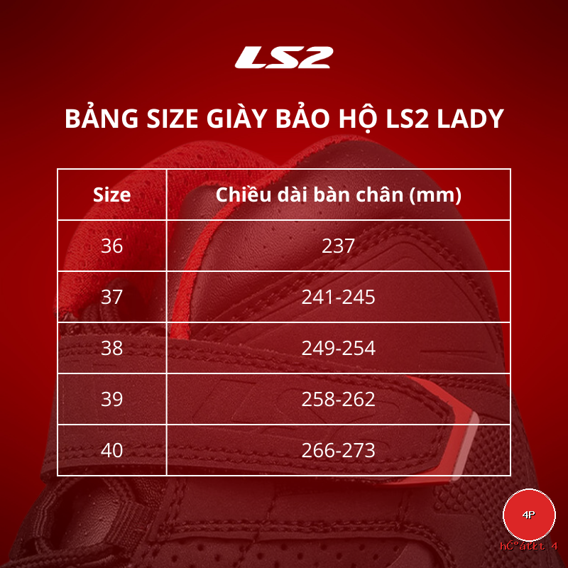 cach chon size giay ls2 lady