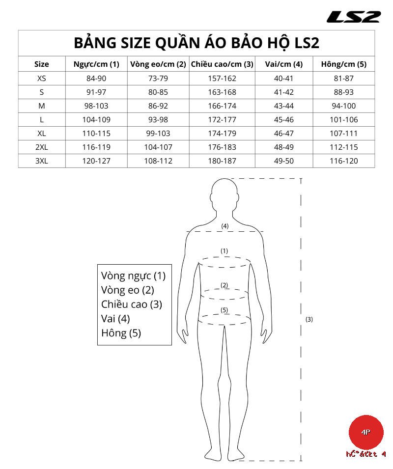 bang size do bao ho ls2