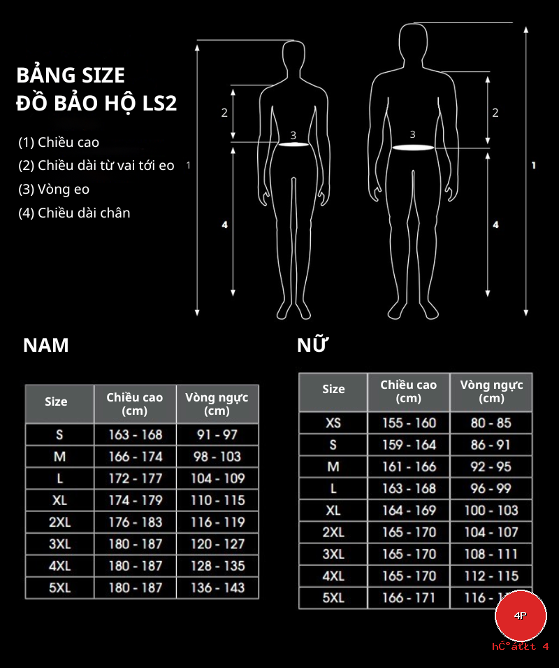 bang size do bao ho ls2