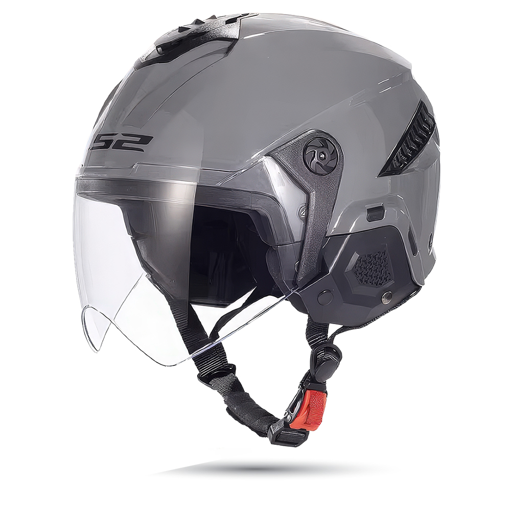 Mũ Bảo Hiểm Nửa Đầu LS2 OF610 – Solid Gloss Black - Phượt 4P - Ảnh 6