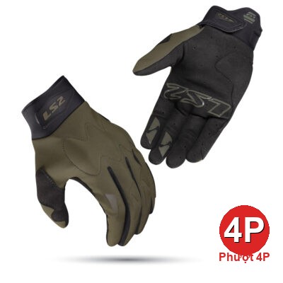 LS2-GLOVES-Hiker Green
