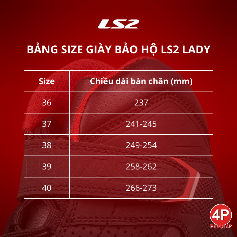 cach chon size giay ls2 lady