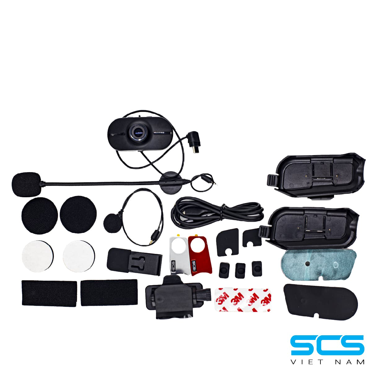 TAI NGHE BLUETOOTH INTERCOM SCS S12 CHO MŨ BẢO HIỂM - Phượt 4P - Ảnh 2