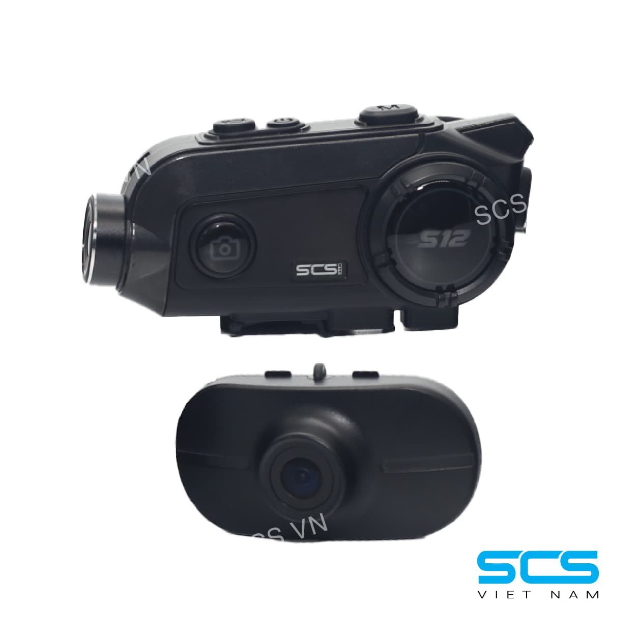 SCS - TAI NGHE BLUETOOTH INTERCOM SCS S12 CHO MŨ BẢO HIỂM - Phượt 4P - Sản phẩm
